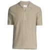 NN07 Hansie Quarter-Zip Polo Shirt For Men Khaki -Cheap Fit N Trends Store unnamed file 1079