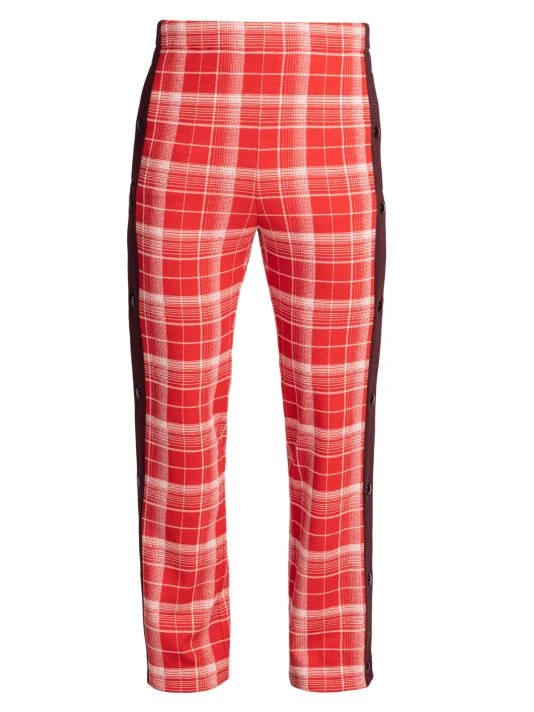 Marni Plaid Side-Stripe Track Pants For Men 3 Marni Plaid Side-Stripe Track Pants For Men