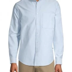 NN07 Eddie Button-Front Shirt For Men -Cheap Fit N Trends Store unnamed file 1107
