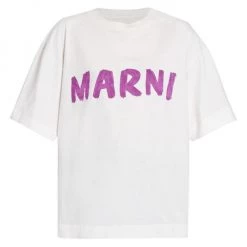 Marni Logo-Print Cotton Jersey T-Shirt