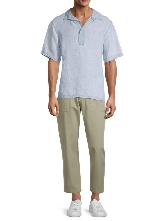 NN07 The Commuter, The Weekender, Linen Short-Sleeve Popover For Men 4 NN07 The Commuter, The Weekender, Linen Short-Sleeve Popover For Men - Image 2