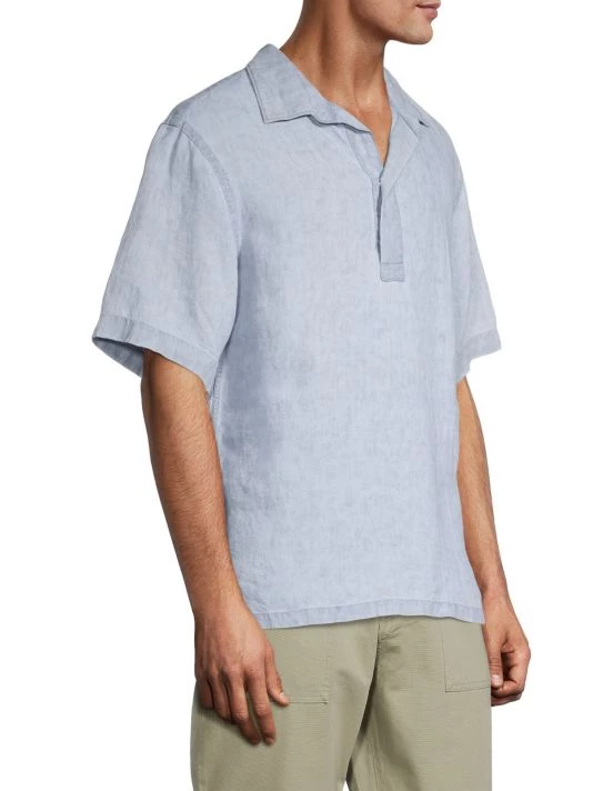 NN07 The Commuter, The Weekender, Linen Short-Sleeve Popover For Men 6 NN07 The Commuter, The Weekender, Linen Short-Sleeve Popover For Men - Image 4