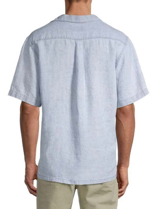 NN07 The Commuter, The Weekender, Linen Short-Sleeve Popover For Men 7 NN07 The Commuter, The Weekender, Linen Short-Sleeve Popover For Men - Image 5