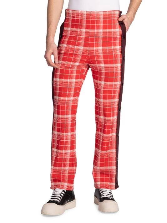 Marni Plaid Side-Stripe Track Pants For Men 5 Marni Plaid Side-Stripe Track Pants For Men - Image 3