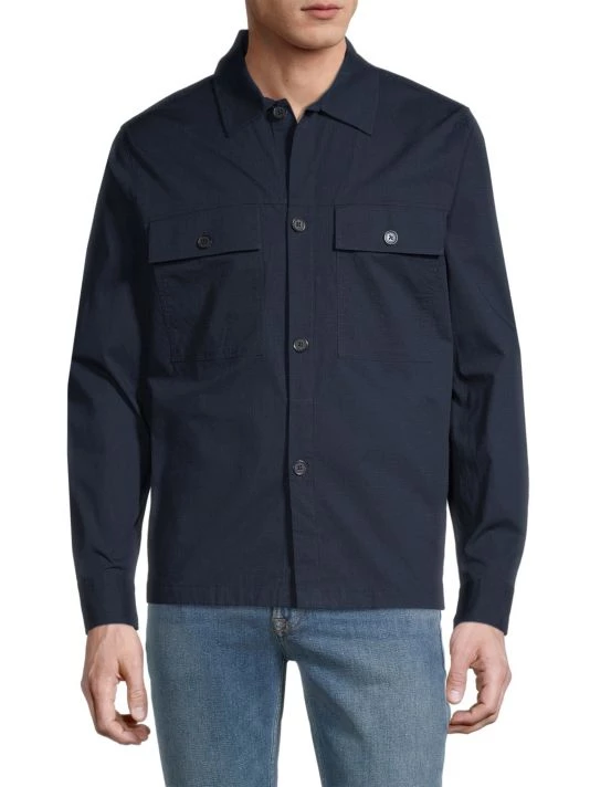 NN07 Wilas Ripstop Cotton Shacket For Men 5 NN07 Wilas Ripstop Cotton Shacket For Men - Image 3