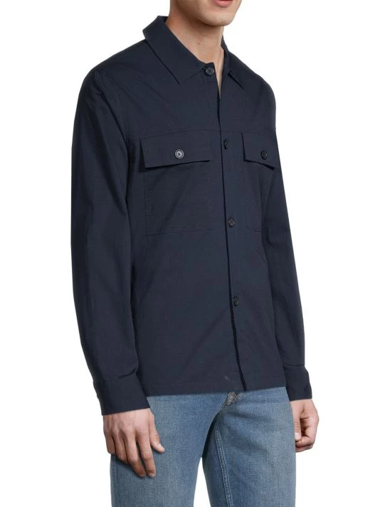 NN07 Wilas Ripstop Cotton Shacket For Men 6 NN07 Wilas Ripstop Cotton Shacket For Men - Image 4