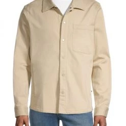 NN07 Philip Stretch-Cotton Shacket For Men -Cheap Fit N Trends Store unnamed file 1361
