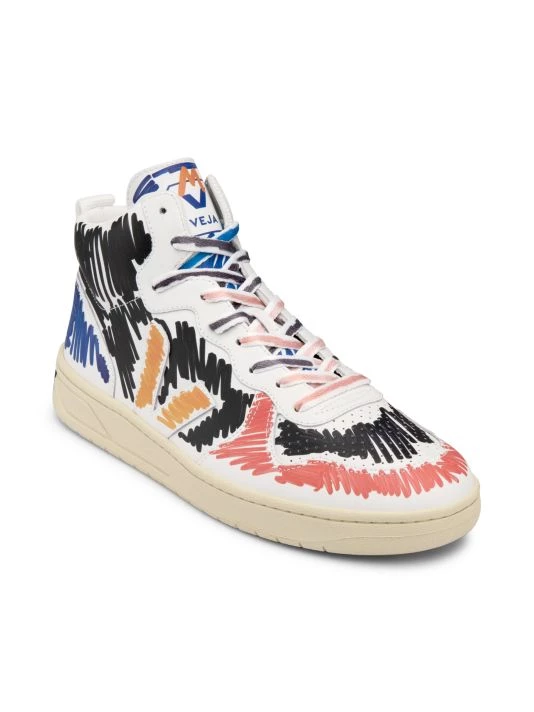 Marni X VEJA High-Top Leather Sneakers For Men 4 Marni X VEJA High-Top Leather Sneakers For Men - Image 2