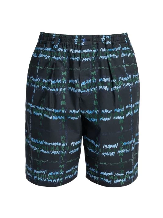 Marni Logo-Print Bermuda Shorts For Men 3 Marni Logo-Print Bermuda Shorts For Men