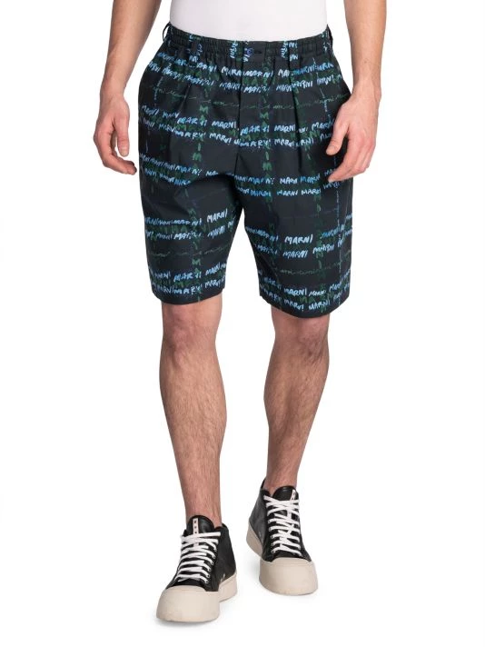 Marni Logo-Print Bermuda Shorts For Men 5 Marni Logo-Print Bermuda Shorts For Men - Image 3