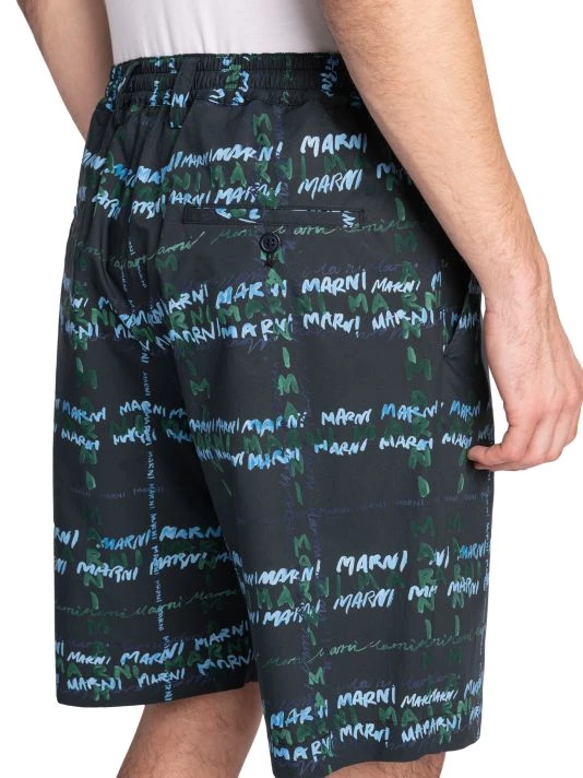 Marni Logo-Print Bermuda Shorts For Men 8 Marni Logo-Print Bermuda Shorts For Men - Image 6