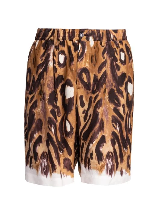 Marni Leopard-Print Bermuda Shorts For Men 3 Marni Leopard-Print Bermuda Shorts For Men