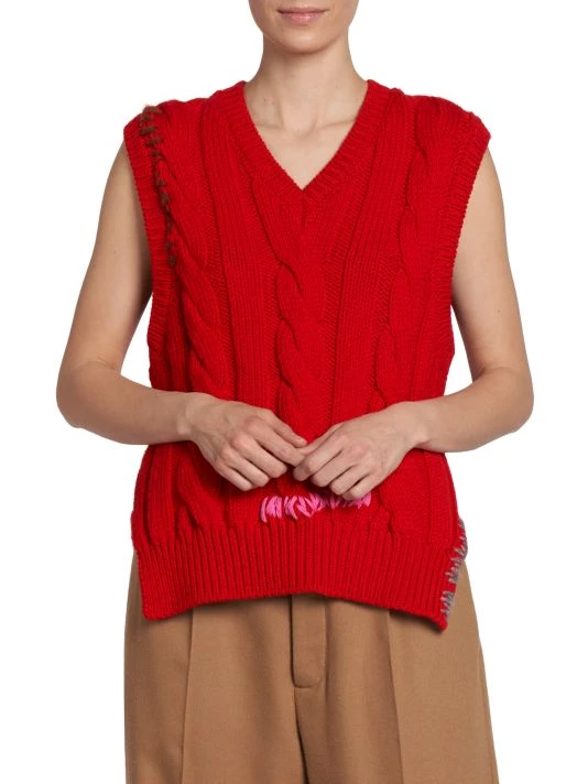 Marni Cable-Knit Sweater Vest 5 Marni Cable-Knit Sweater Vest - Image 3