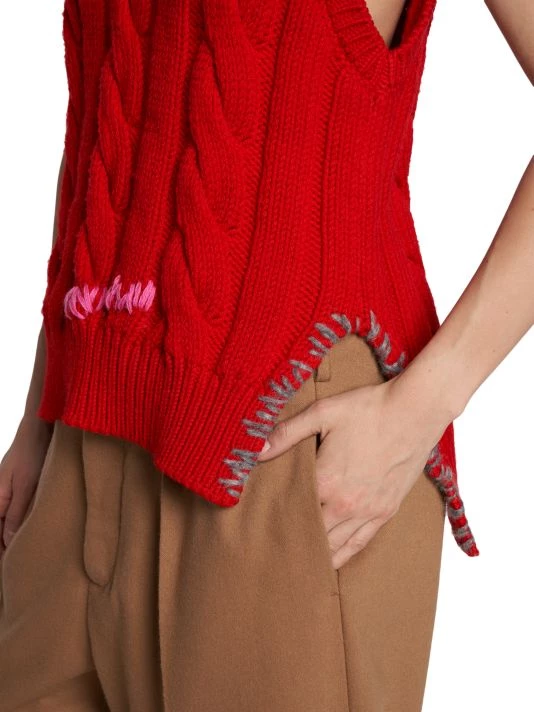 Marni Cable-Knit Sweater Vest 8 Marni Cable-Knit Sweater Vest - Image 6