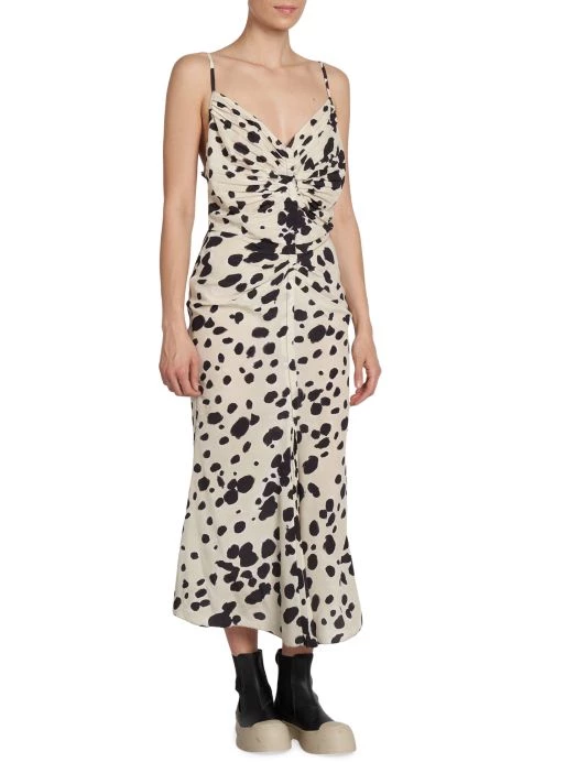 Marni Dot-Print Silk Midi-Dress 6 Marni Dot-Print Silk Midi-Dress - Image 4