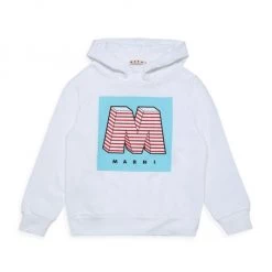 Marni Little Girl's & Girl's Logo Hoodie For Kids