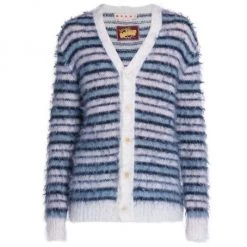 Marni Striped Cardigan Sweater For Men