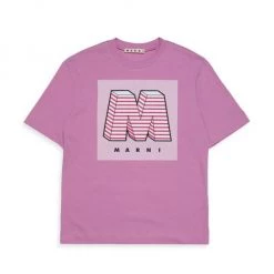 Marni Little Kid's & Kid's 'M' Logo T-Shirt For Kids