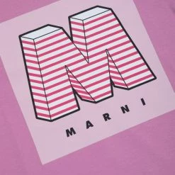 Marni Little Kid's & Kid's 'M' Logo T-Shirt For Kids -Cheap Fit N Trends Store unnamed file 296