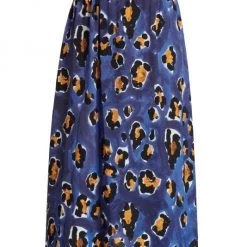 Marni Cheetah Pull-On Midi-Skirt