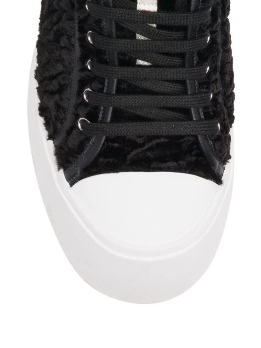 Marni Pablo Shearling Low-Top Sneakers For Men Black Black 6 Marni Pablo Shearling Low-Top Sneakers For Men Black Black - Image 4
