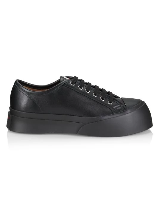 Marni Pablo Shearling Low-Top Sneakers For Men Black Black 9 Marni Pablo Shearling Low-Top Sneakers For Men Black Black - Image 7