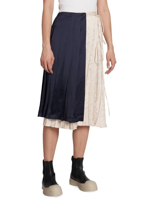 Marni Colorblocked Woven A-Line Skirt 6 Marni Colorblocked Woven A-Line Skirt - Image 4