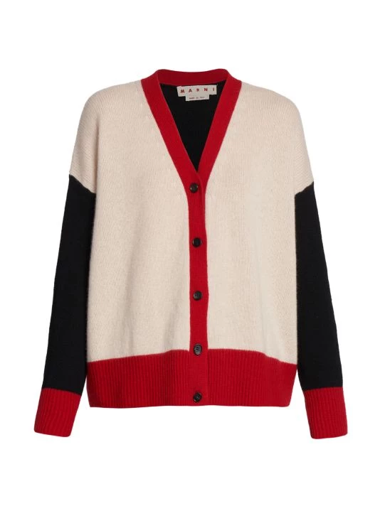 Marni Colorblocked Cashmere Cardigan 3 Marni Colorblocked Cashmere Cardigan