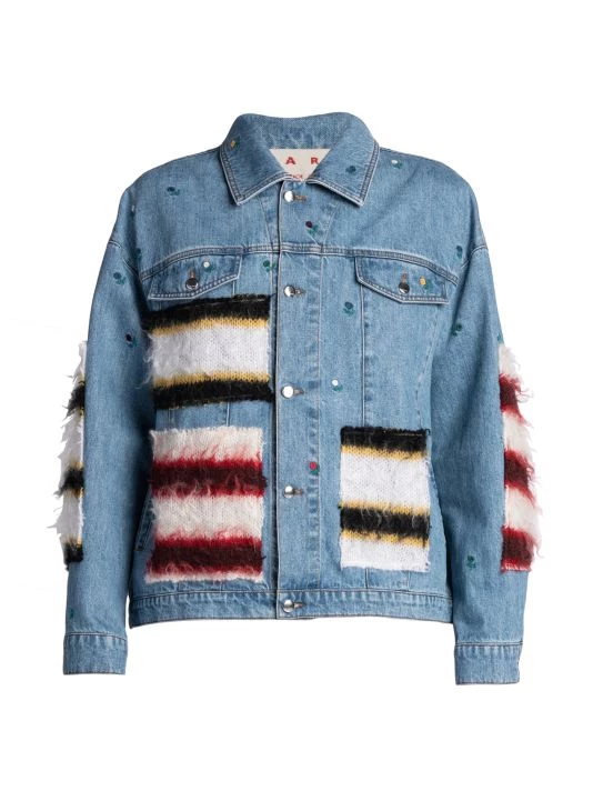 Marni Knit-Patch Embroidered Jacket For Men 3 Marni Knit-Patch Embroidered Jacket For Men