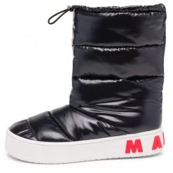 Marni Paw Quilted Nylon Puffer Boots For Men Lemon