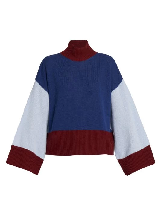 Marni Coloblocked Cashmere Turtleneck Sweater 2 Marni Coloblocked Cashmere Turtleneck Sweater