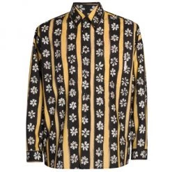 Marni Striped Floral Print Long-Sleeve Shirt For Men