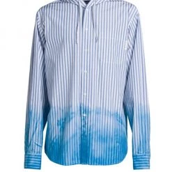 Marni Striped Hooded Overshirt For Men