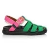 Marni Cotton Fisherman Sandals Garden Green Camellia