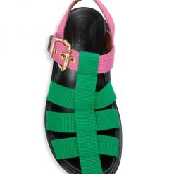 Marni Cotton Fisherman Sandals Garden Green Camellia -Cheap Fit N Trends Store unnamed file 604