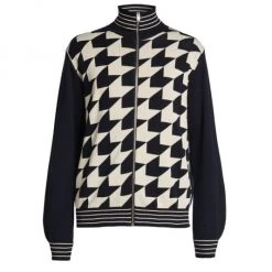 Marni Pied De Poule Jacquard Zip Cardigan For Men