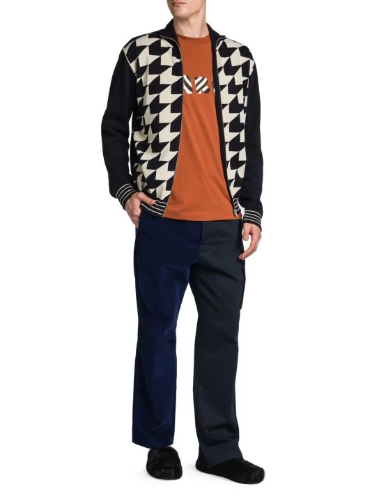 Marni Pied De Poule Jacquard Zip Cardigan For Men 4 Marni Pied De Poule Jacquard Zip Cardigan For Men - Image 2