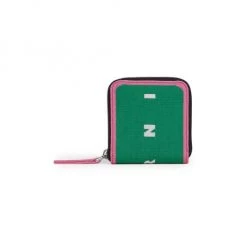 Marni Jacquard Colorblock Logo Wallet For Men Garden Green
