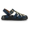 Marni Crystal-Embellished Fisherman Sandals Camellia
