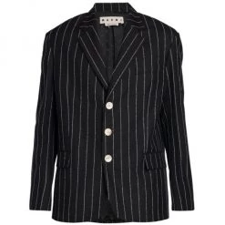 Marni Striped Wool Blazer For Men