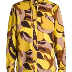 Marni Long-Sleeve Hooded Shirt For Men