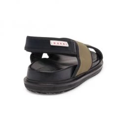 Marni Fussbett Leather Slingback Sandals For Men Fluo Orange Black -Cheap Fit N Trends Store unnamed file 679