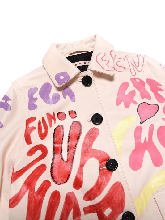 Marni Girl's Leather Jacket For Kids 5 Marni Girl's Leather Jacket For Kids - Image 3