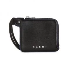 Marni Small Zip-Around Leather Wallet For Men