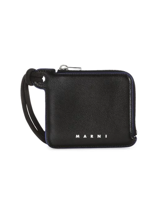 Marni Small Zip-Around Leather Wallet For Men 3 Marni Small Zip-Around Leather Wallet For Men