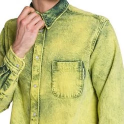 Marni Acid Wash Cotton Shirt For Men -Cheap Fit N Trends Store unnamed file 767