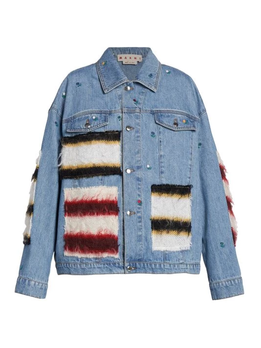 Marni Appliquéd Cotton Denim Jacket 3 Marni Appliquéd Cotton Denim Jacket