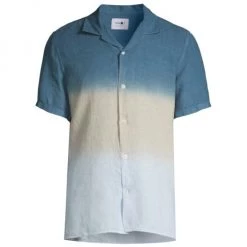 NN07 Linen Ombré Short-Sleeve Shirt For Men