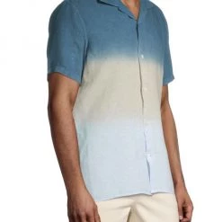 NN07 Linen Ombré Short-Sleeve Shirt For Men 11 NN07 Linen Ombré Short-Sleeve Shirt For Men -Cheap Fit N Trends Store unnamed file 843