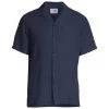 NN07 High Summer Miyagi 5706 Bowling Shirt For Men Navy